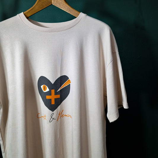 CAT AND HERON - OVERSIZED T-SHIRT