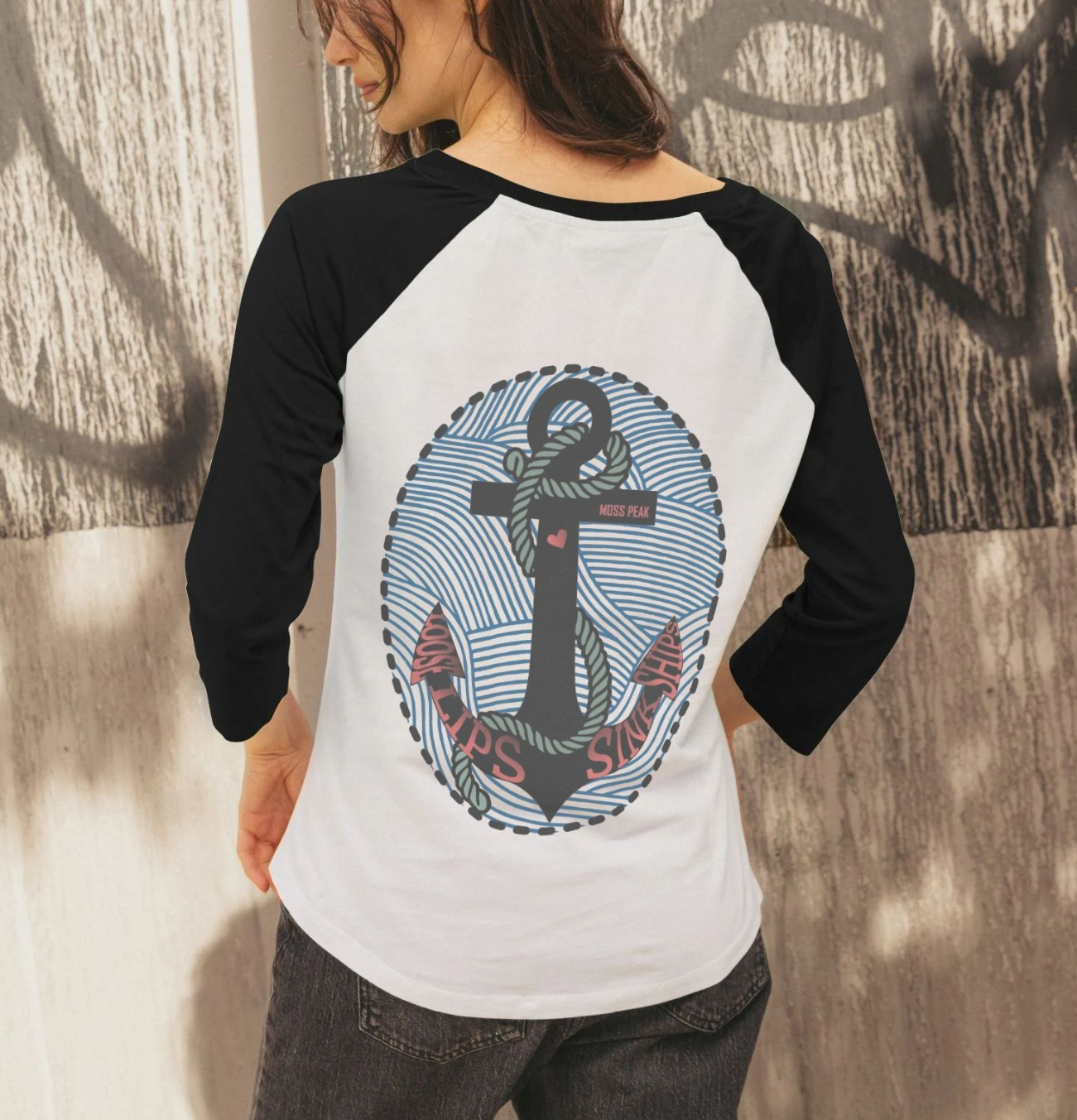 LOOSE LIPS SINK SHIPS - FEM FIT RAGLAN SAMPLE