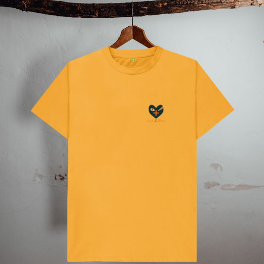 CAT AND HERON - POCKET PRINT T-SHIRT